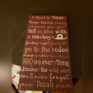 Texas pride wall decor